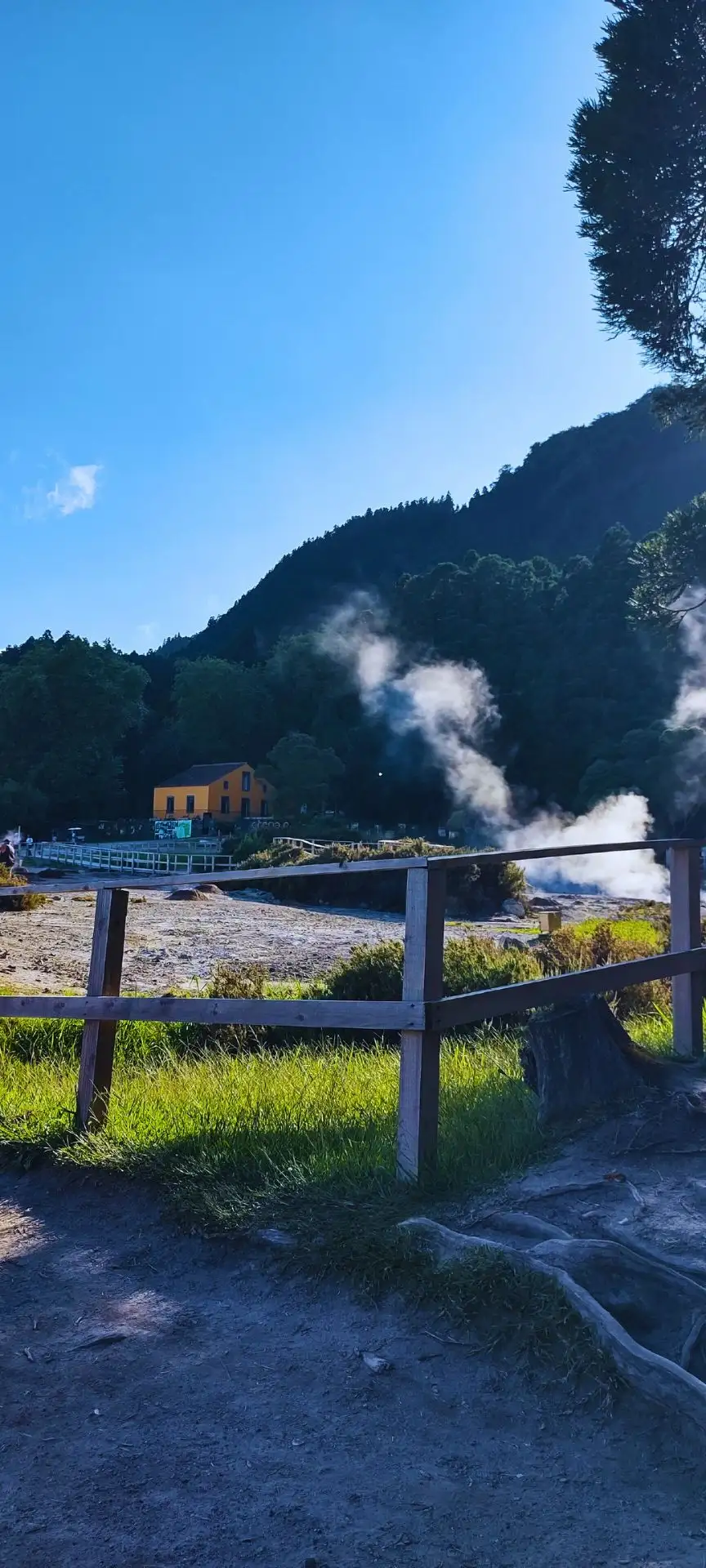 A path that leads to fumaroles.