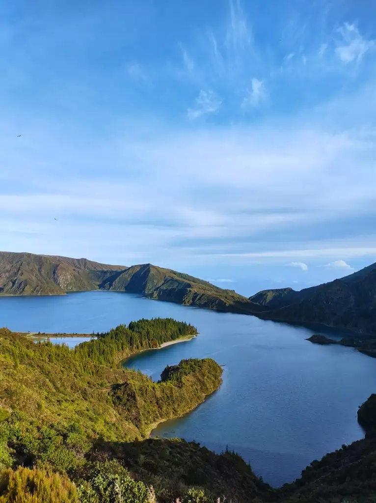 The top view of Lagoa do Fogo.